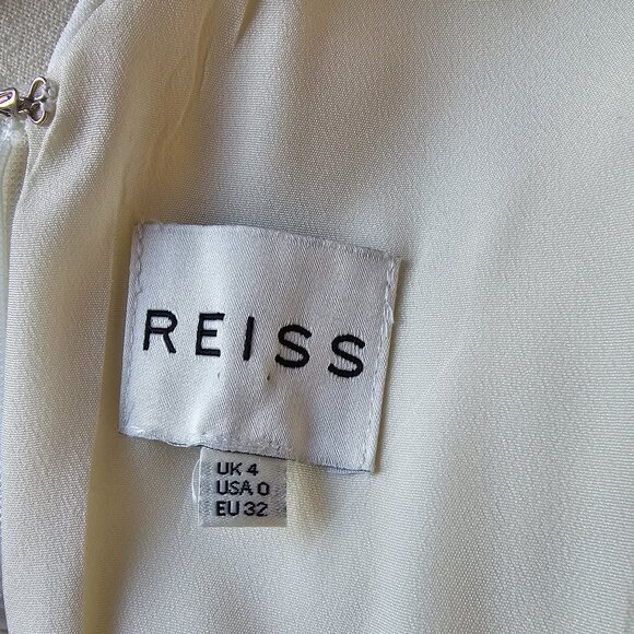 Reiss White Dress with a bow US 0 - Picture 6 of 6